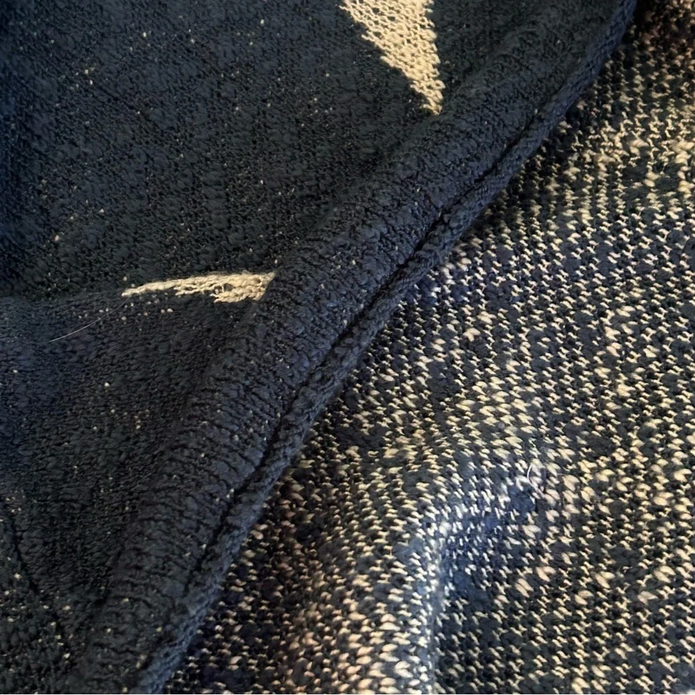 Easel Los Angeles oversized women’s size large blue knit sweater white stars - Picture 8 of 11